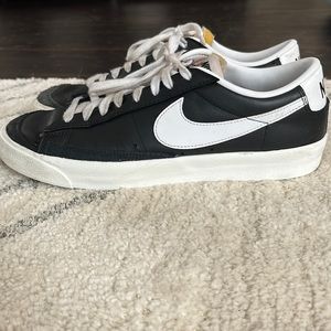 Black leather Nike blazers